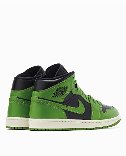 NIKE Jordan Mid Damen Basketballschuhe, Schwarz/Segel/Altitude Green, 40 EU, Black Sail Altitude Green, 41 EU
