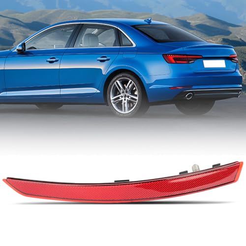 CHELANGHU Rear Bumper Reflector Light Lamp Fit for Audi A4 B9 2016-2024 | Replace for 8W0945105C 8WD945105A (Left Driver Side)