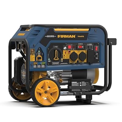 FIRMAN T04073 Tri Fuel Portable Generator, 120/240 VAC Electric Start
