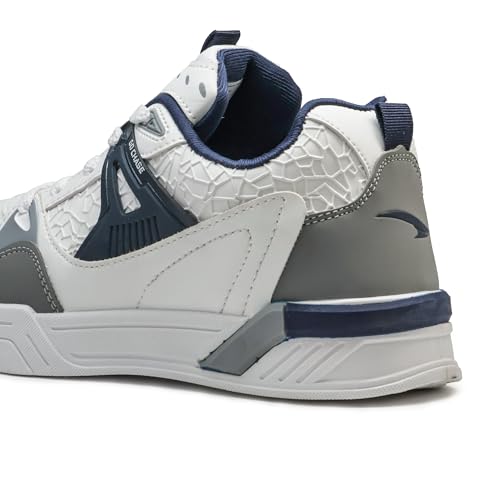 Image of ASIAN Men CHICAGO-02N Stylish Casual Mid Top Sneakers and Trendy Shoes with Laces for Men & Boys | Perfect for Wearing to Outings, and Comfortable All-Day Use, Stylish and Durable-CHICAGO-02N$