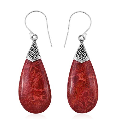 Shop LC Boho Handmade Coral Dangle Drop Earrings 925 Sterling Silver Fashion Vintage Jewelry Gifts Birthday for Women Unique Gifts for Women