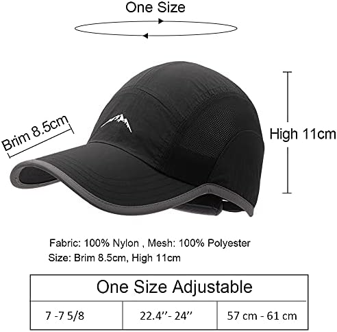 Cooltto Sun Hats Visor Waterproof Breathable Lightweight Running Cap with UPF50+ Ultra Thin Cooling Baseball Hats for Men/Women