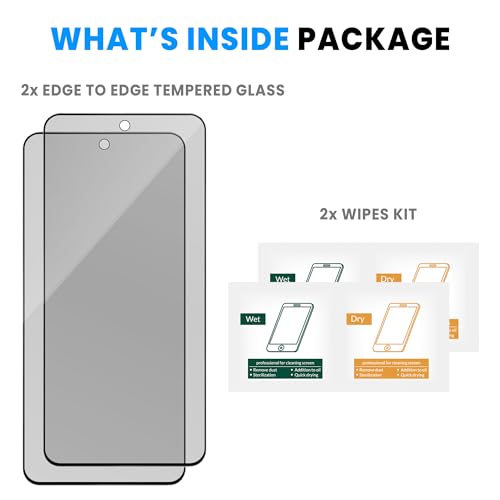 Image of ArmourPro Military Grade Matte Anti-Glare Tempered Glass Screen Protector for Realme 13, 12X, 12, Realme 11X (6.8 Inch) With Installation Kit | Edge-To-Edge Protector Coverage | Black, Pack of 2