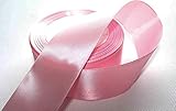 band rosa termine CaPiSo Markenware CaPiSo 22m Satinband 40mm Breite Schleifenband Geschenkband Dekoband Weihnachten Hochzeit (Rosa, 22m)