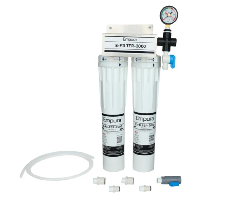 EMPURA 3" Water Filter Cartridge | Replacement Filtration System for Restaurants Beverage | 2,000 lbs Daily Production, 4 GPM 0.5 Microns, 3"W x 8.50"D x 21"H, NSF (Compatible: Ice Maker Machine)