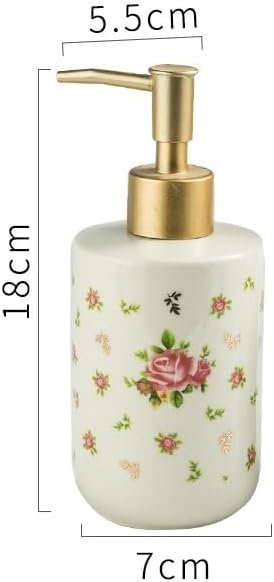 Soap Dispenser Retro Soap Dispenser with Pump Ceramic Lotion Liquid Container for Kitchen Bathroom
