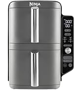 Ninja Double Stack XL Air Fryer, Vertical Dual Drawer AirFryer with 4 cooking levels, 2 Drawers a...