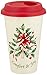 Lenox Holiday Comfort & Joy Double Wall Ceramic Thermal Travel Mug, 12 oz.