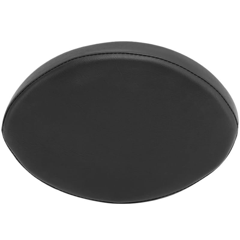 Coussin de dossier arrière de moto amovible en PU noir pour road trip confortable