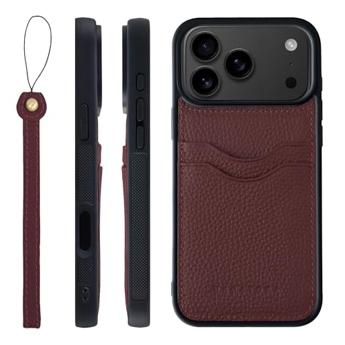 HANATORA for iPhone 17ProMax �P�[�X �{�v �ϏՌ� �o���p�[�^ �X�}�z�P�[�X �X�}�z �X�g���b�v �t�� �V�������N���U�[ �M�t�g ���C�� CPGGZ-17ProMax-Wine