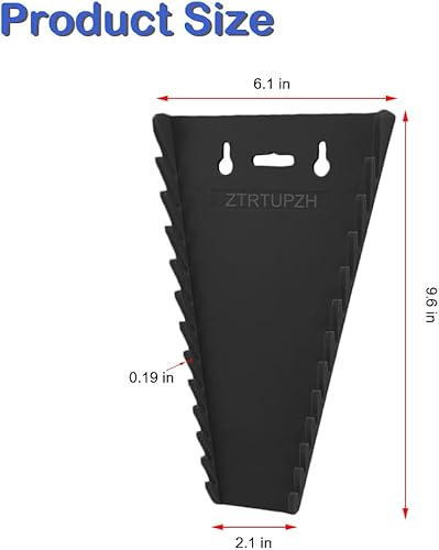 Miniatura 4 de ZTRTUPZH Paquete de 2 bandejas magnéticas para llaves, organizador de llaves magnéticas, resistente de alta calidad, soporte para llaves SAE (14" -