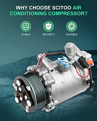 image for SCITOO CO 4920AC AC Compressor Pump Compatible for A-cura ILX RDX 2.3L