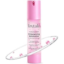 Fox.tale Oil-Balancing Gel Face Moisturizer with Niacinamide & Cica | 8hr Oil-Free Glow | Lightweight & Non-Greasy | Reduces Acne & Calms Skin | For Oily & Acne-Prone Skin, 50 ml | Men & Women