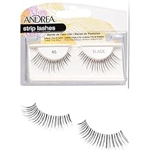 Andrea Lashes Strip Style 45 Black 6 Pack