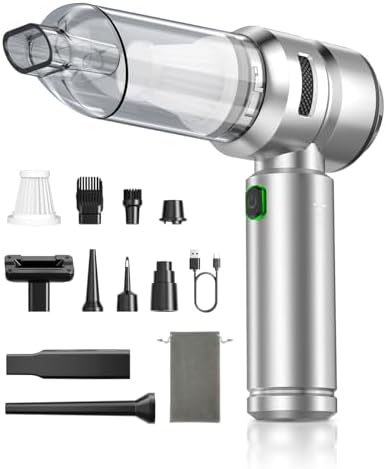 Car Vacuum,3 Suction Modes,Portable Mini Cordless Cleaner with 24...