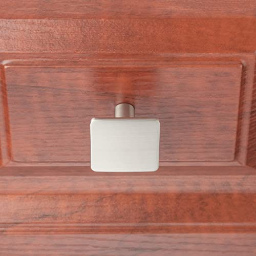 Koofizo Round Foot Square Cabinet Knob - Brushed Nickel Pull Handle (32Mm / 1.25 Inch), 10-Pack For Kitchen Cupboard Door, Bedroom Dresser Drawer, Bathroom Wardrobe Hardware #TOP4