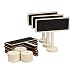 Fonder Mols 12pcs Mini Chalkboard with Stand and Sturdy Thick Base, Best for Wedding Party Table Numbers Place Card Favor Tag Plant Marker (Rectangular-Shape)