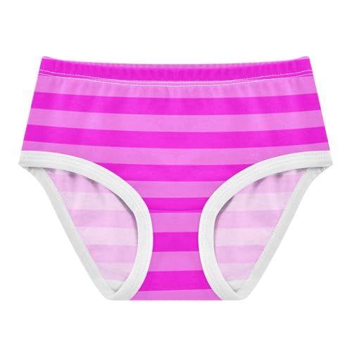 Pink Purple Stripe Toddler Girls's Underwear 2T