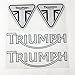 Motorrad Tank Pads Für Triumph Helm Motorrad Kraftstofftank Aufkleber Aufkleber Reflektierende Aufkleber Autoaufkleber Geeignet für Triumph Logo (Color : C)