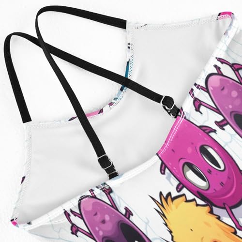 Colorful Spider Girls One-Piece Swimsuit Beach Bathing Suit4