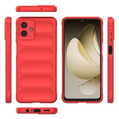 Image of Amazon Basics Mobile Cover for Samsung Galaxy A07 | Full Camera Protection | Liquid Silicon Case | Flexible Bumper Case for Samsung Galaxy A07 4G /5G /F07 4G /M07 4G /M17e 5G /F70e 5G (Red)
