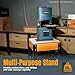 POWERTEC Tool Stand with Wheels, Casters & Melamine MDF Table Top, Power Tool Stand for Miter Saw, Drill Press, Belt Sander, Bench Grinder, Band Saw, Scroll Saw, Planer, Orange (UT1008)