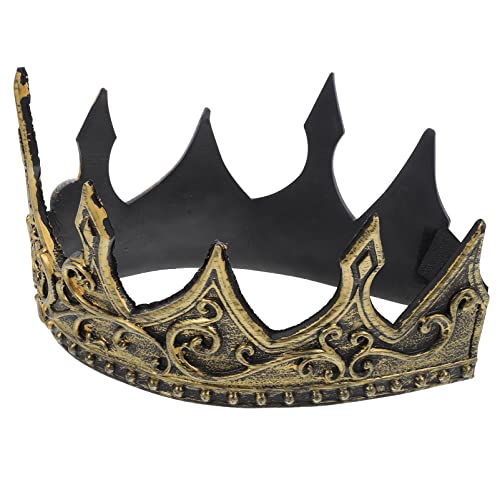 TOYANDONA Coroa De Rei Coroa Do Para Homens - 3D Real Medieval Tiara Antiga Tiara Para Halloween Cos