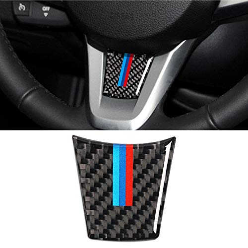 GZXinWei Carbon Fiber Modification Car Interior Sticker Steering Wheel M Stripe Emblem