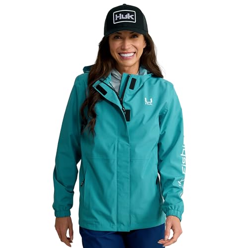 Image of HUK Women's Storm Jacket, Heavy Duty Fishing Rain Coat for Women
