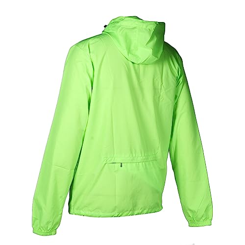 Jaqueta de Corrida, Punhos Elásticos, Casaco de Ciclismo, Estampa Reflexiva, Casual, à Prova de Vent