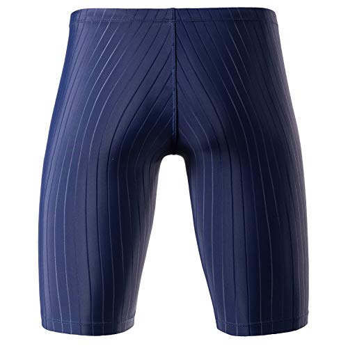 Image of MY KILOMETRE Men's Swimsuit Jammer Solid Swim Jammers Endurance Long Racing Training Swimsuit