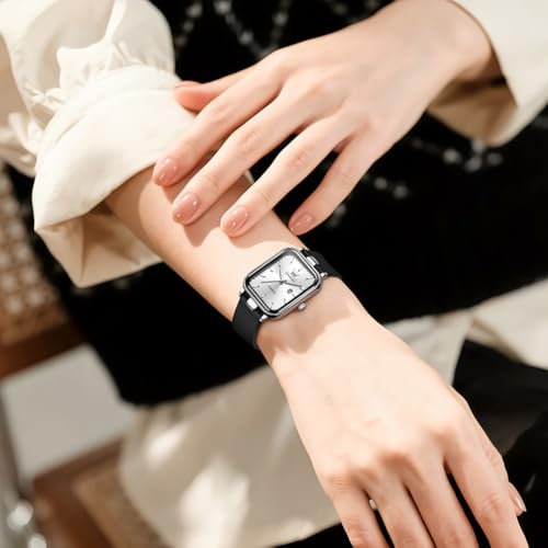 Image of OLEVS Watch for Women Analog Quartz Original Womens Watch Fashion Ultra Thin Minimalist Silicone Strap Waterproof Slim Watches for Ladies