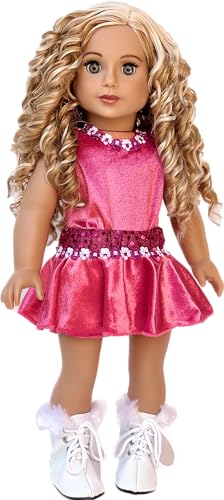 image for DreamWorld Collections - Ice Skating Girl - 4 Piece Ice Skating Outfit