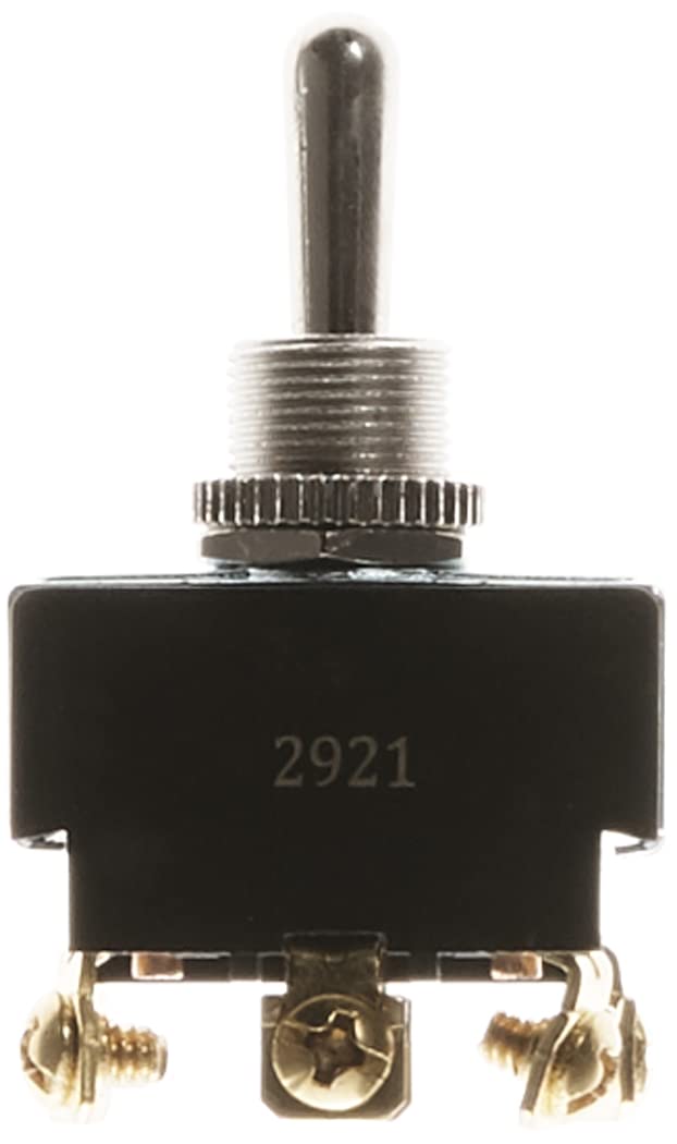Gardner Bender GSW-16 Heavy-Duty Electrical Toggle Switch, DPDT, ON-(OFF)-ON, 20 A/125V AC, Screw Terminal