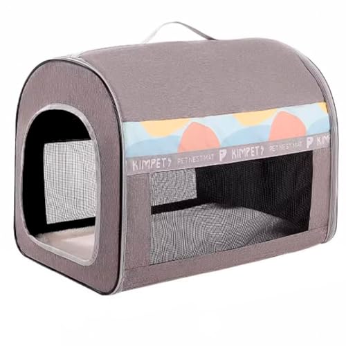YAKINO 四季折々の犬小屋、中型犬と大型犬、取り外し可能で洗える犬用ベッド、小さなテディハウス、ペットハウス、猫の寝床