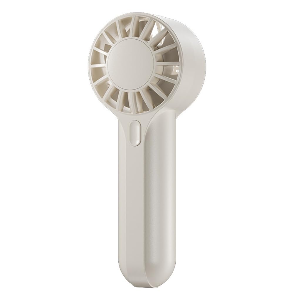 CTRLZS USB Rechargeable Mini Portable Fan Powerful Wind Handheld Desktop Outdoor Cooling Apricots