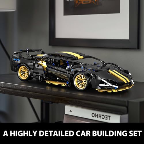Collectible Sports Race Cars Building Set with LED Lights, 1:14 Scale by GEVINST - Used condition - Image 3