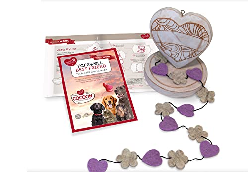 Sweet Goodbye Cocoon® - Eco-Friendly Pet Burial & Cremation Ceremony Kit (Premium Wool) - Casket for Dogs and Cats – Size for Every Breed (Choose Size & Color) (XL, Lavender)