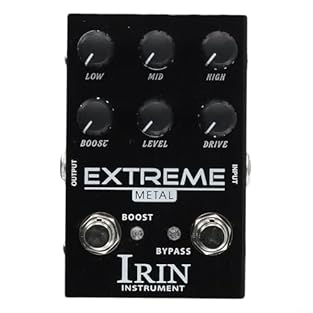 【Ten Segment Eq】The IRIN Overdrive Distortion Ten Segment Eq Effect Device provides a wider tone shaping ability with its gain, high frequency, middle frequency, and low frequency controls. Whether it's for a penetrating tone or a and wide rhythm ton...
