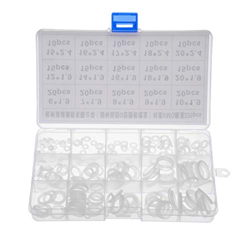 Kit de joints toriques en silicone blanc uxcell, assortiment 225 pièces étanches
