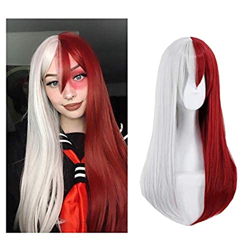 Ani·Lnc Cosplay Todoroki Shouto Parrucca lunga