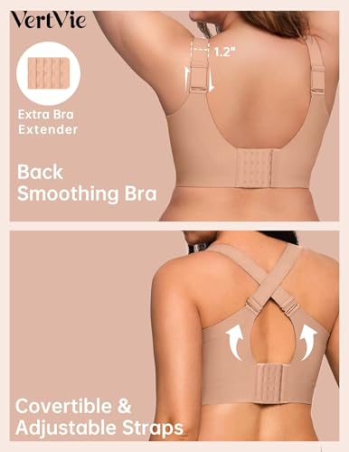 Image of Vertvie Jelly Bras for Women No Underwire Minimizer Support