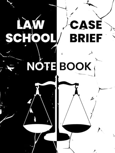 Case Brief Notebook Law School: 100 Case Pages for Law Students