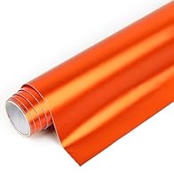 🎄「Size & Features」- 30.5 cm x 122 cm (12 inches x 4 feet) matte metallic orange vinyl roll for DIY. The vinyl has enough stickiness and easy to cut feature which works best on smooth, sturdy surfaces. You can use it in a variety of customized ways; F...