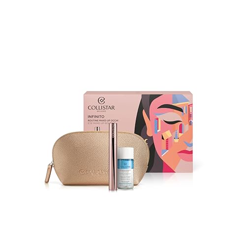 Collistar Box Infinito Mascara Extra Schwarz+ Zwei-Phasen-Make-Up-Entferner 35 Ml + Täschchen