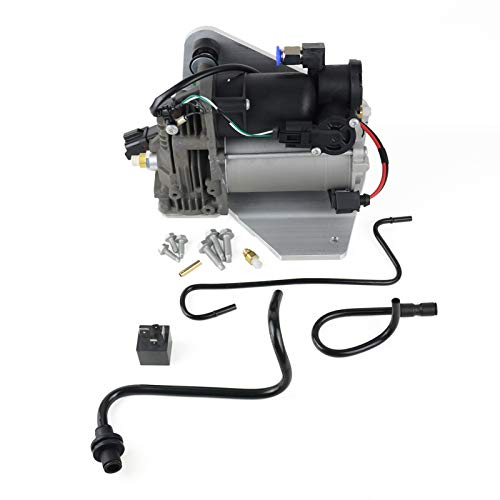 LR015303 Air Suspension Compressor Pump & Relay for La-nd Rover 2006-2013 Ran-ge Rover Sport, 2005-2009 LR3, 2010-2014 LR4, with A-M-K Style (4 pins connector) LR023964 -  GELUOXI, LR015303 LR023964