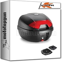 MOTOTOPGUN Kappa k30n + kr7711 Maleta k30n + Adaptador Compatible con KTM 390 Adventure 2020 2021 2022 2023