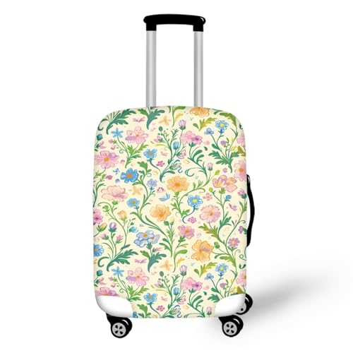 Housse Valise XL Lavable Fleur Jaune en Spandex Élastique et Réutilisable