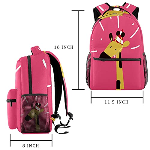 Sac à dos d'école rétro Hotodogs décontracté pour transporter grands cahiers et classeurs A4 - 2