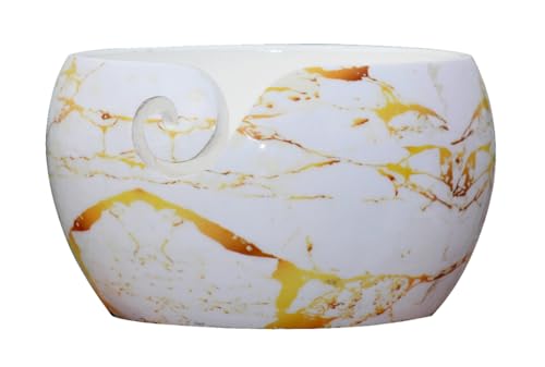 Image of Wooden Yarn Bowl for Knitting, Handmade Yarn Stoarge Bowl, Yarn Holder for Yarn Bowl for Crocheting & Knitting